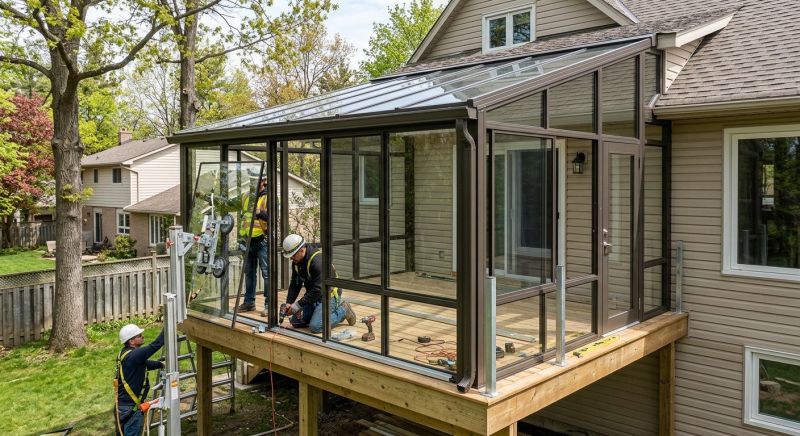 Lanai Enclosure Installation in Dallas, TX