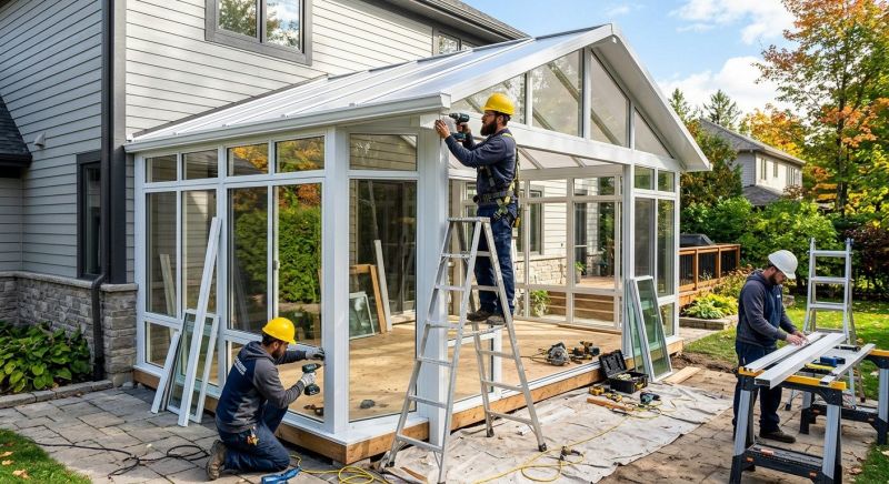 Sunroom Addition Construction in Asheville, NC