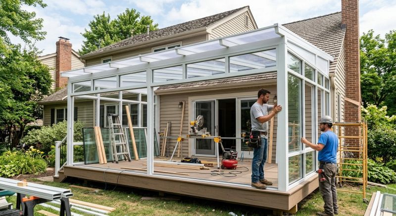 Sunroom Addition Construction in Asheville, NC