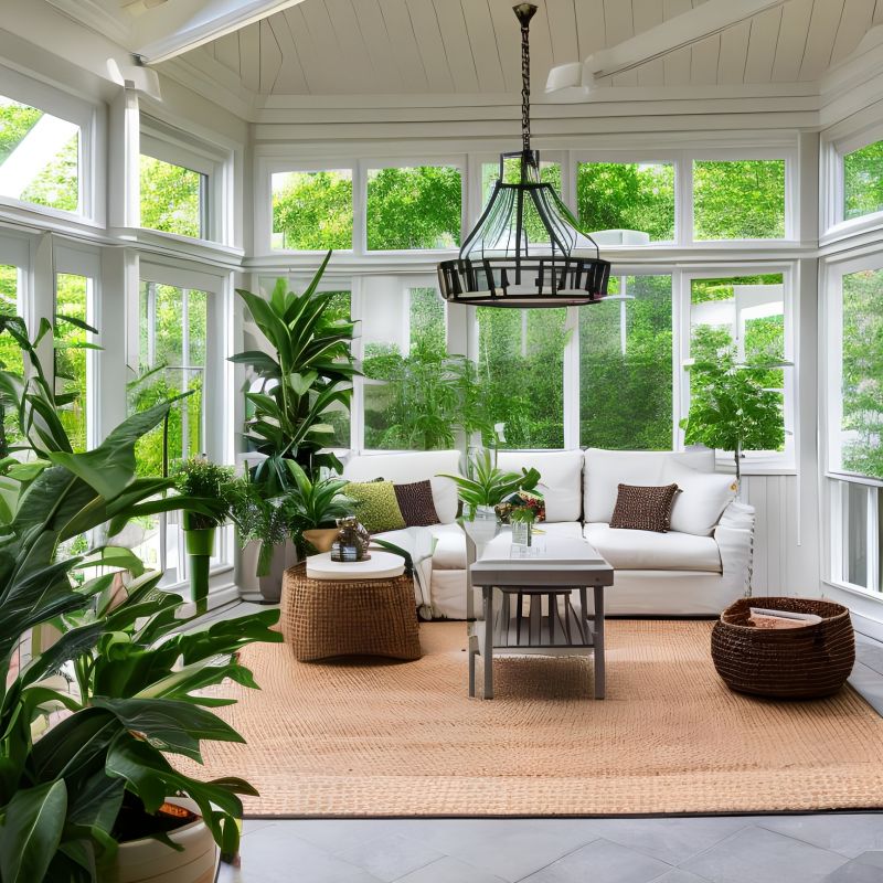 Modern Sunroom Interior
